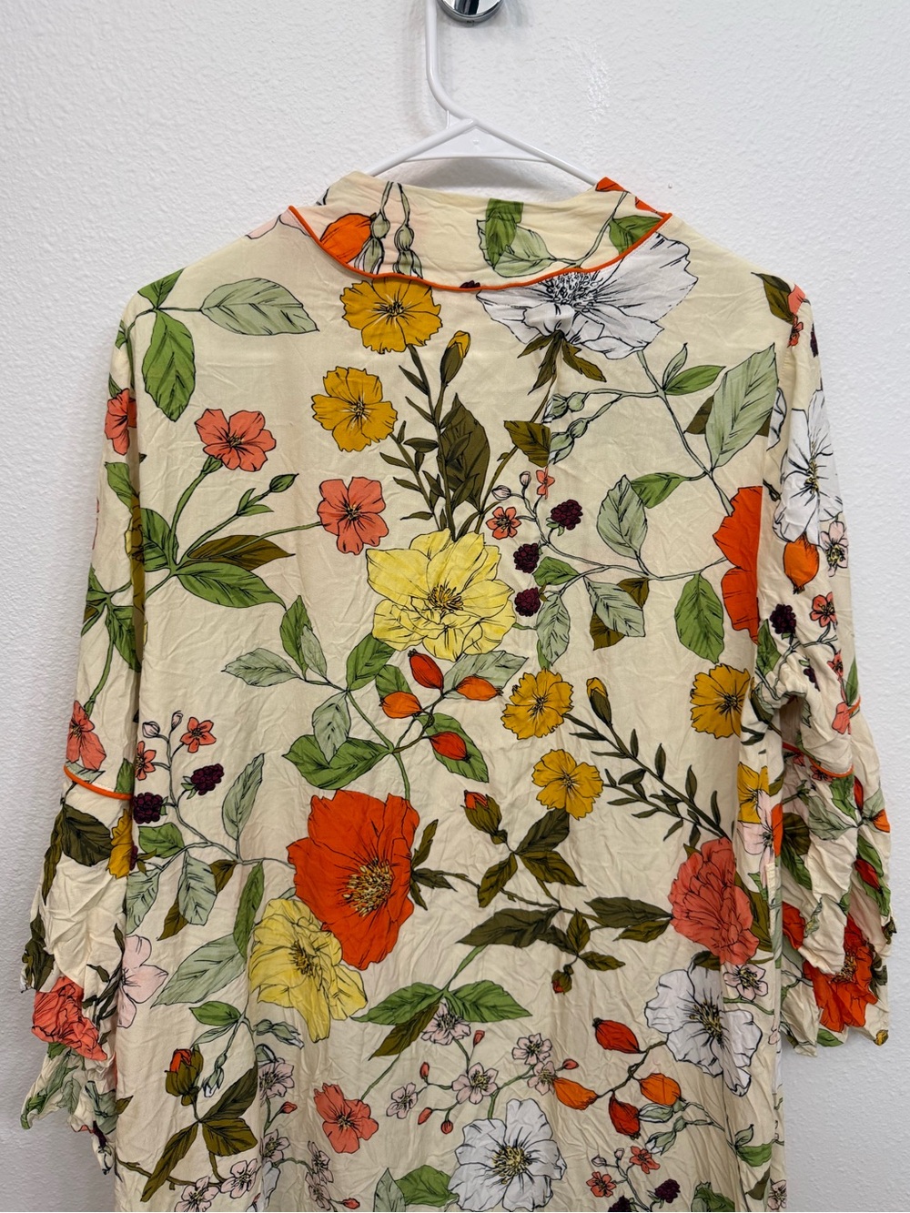 Anthropologie Maaji Ruffled Botanical Robe | - Picture 8 of 9